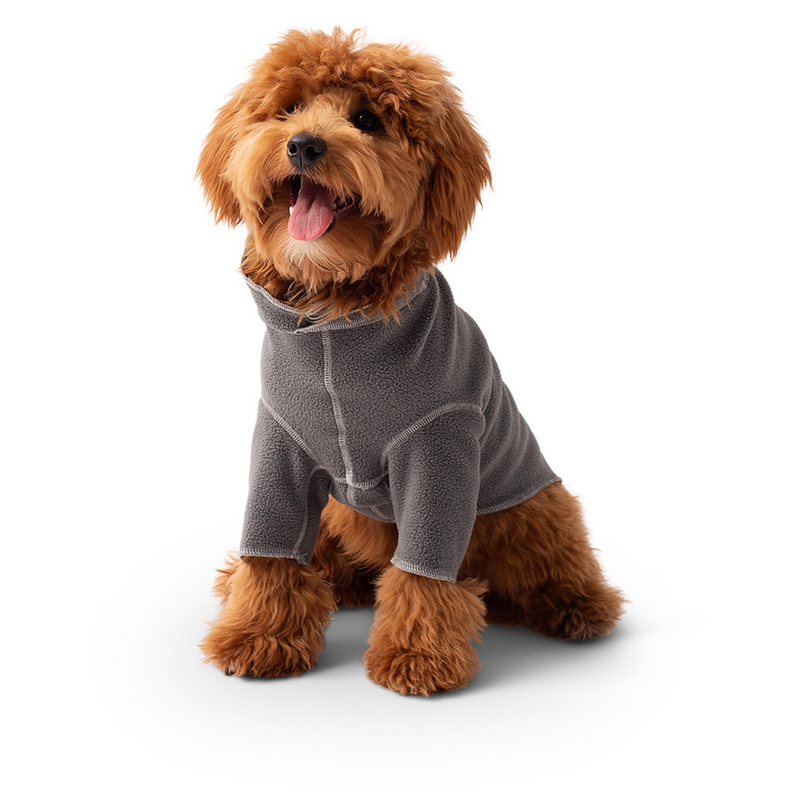 4-Way Stretch Micro Polar Fleece  - Charcoal