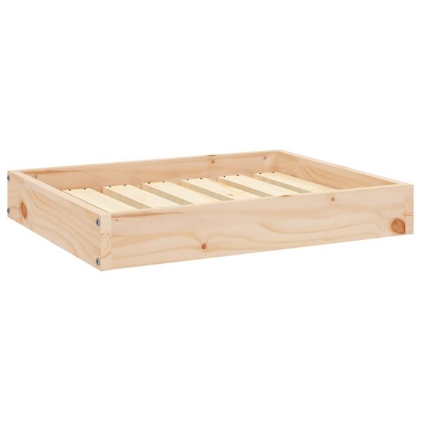 vidaXL Dog Bed 24.2"x19.3"x3.5" Solid Wood Pine