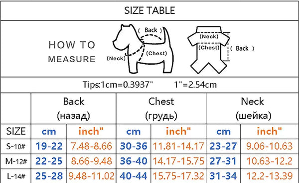 Winter Dog Warm Jacket
